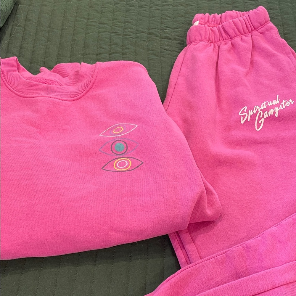 Spiritual Gangster Vibrant Pink Lounge Set